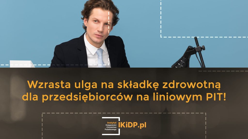 Przedsiębiorcy na liniowym PIT mają wyższą ulgę na składkę zdrowotną, jeśli są na liniowym PIT.