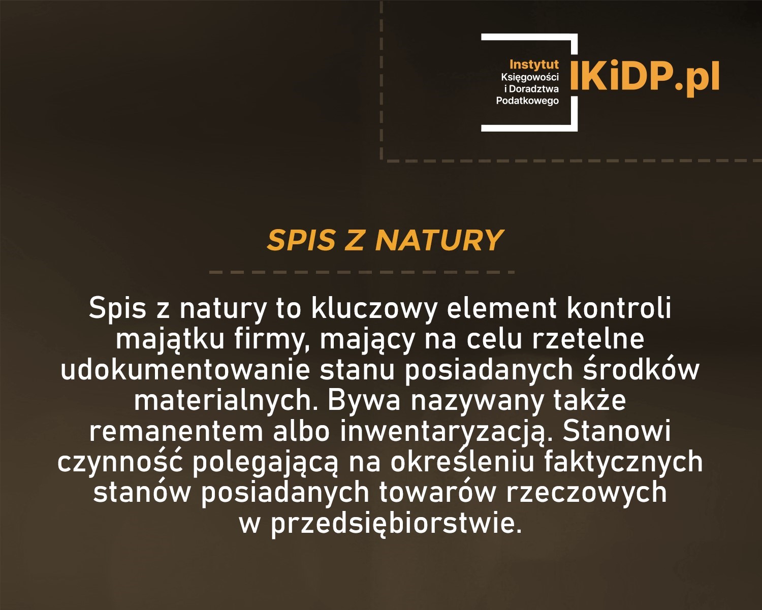 Co to jest spis z natury.