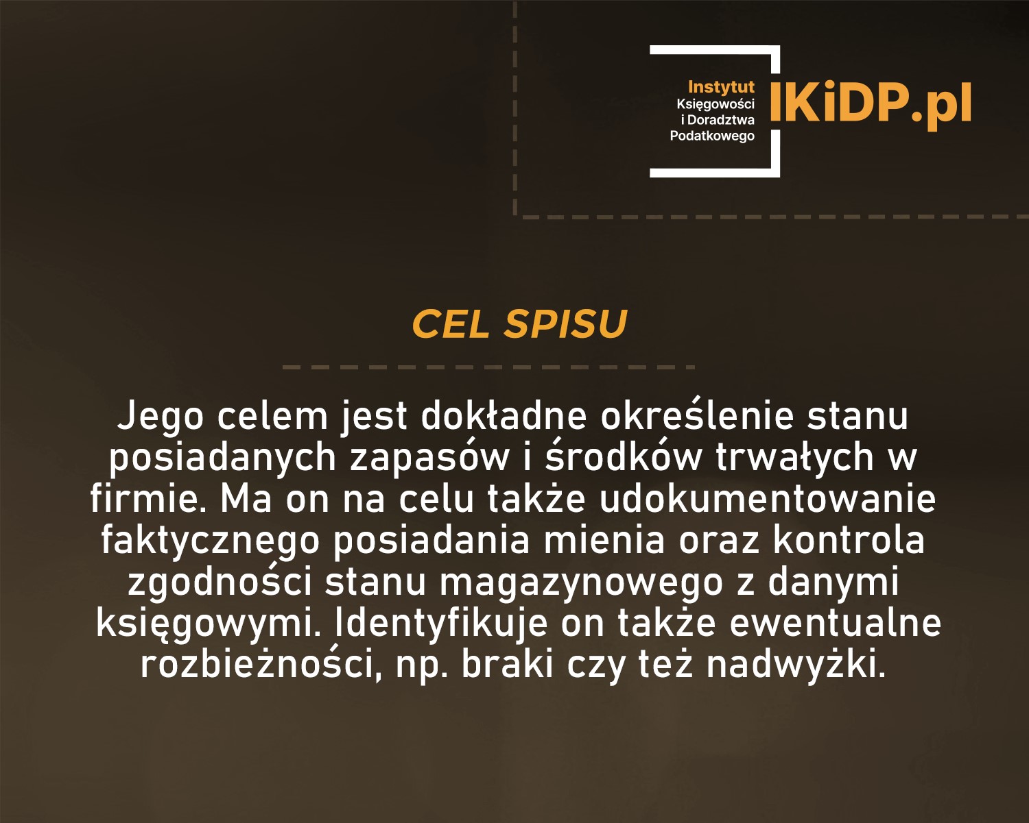 Po co się robi spis z natury.