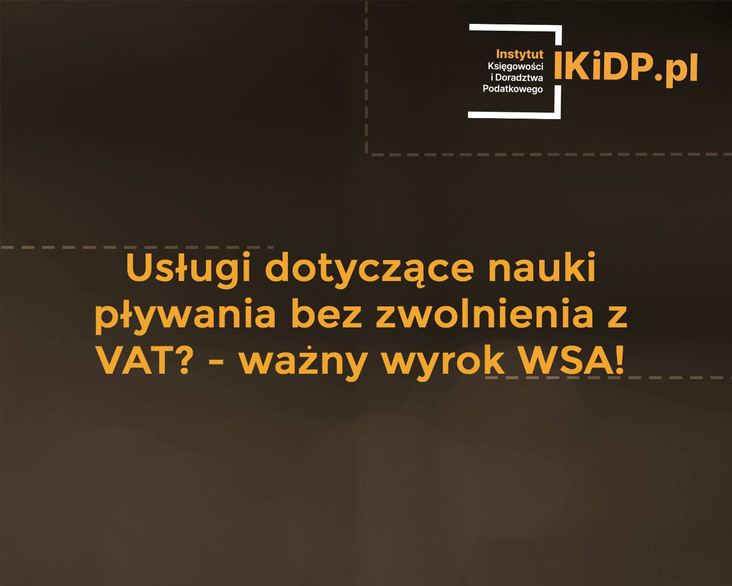 Wyrok WSA w sprawie usług dotyczących nauki pływania i rozliczania VAT.