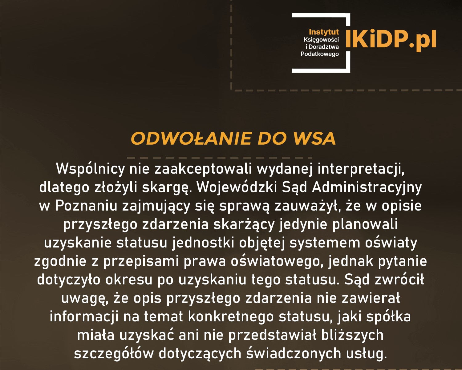 Odwołanie do WSA.