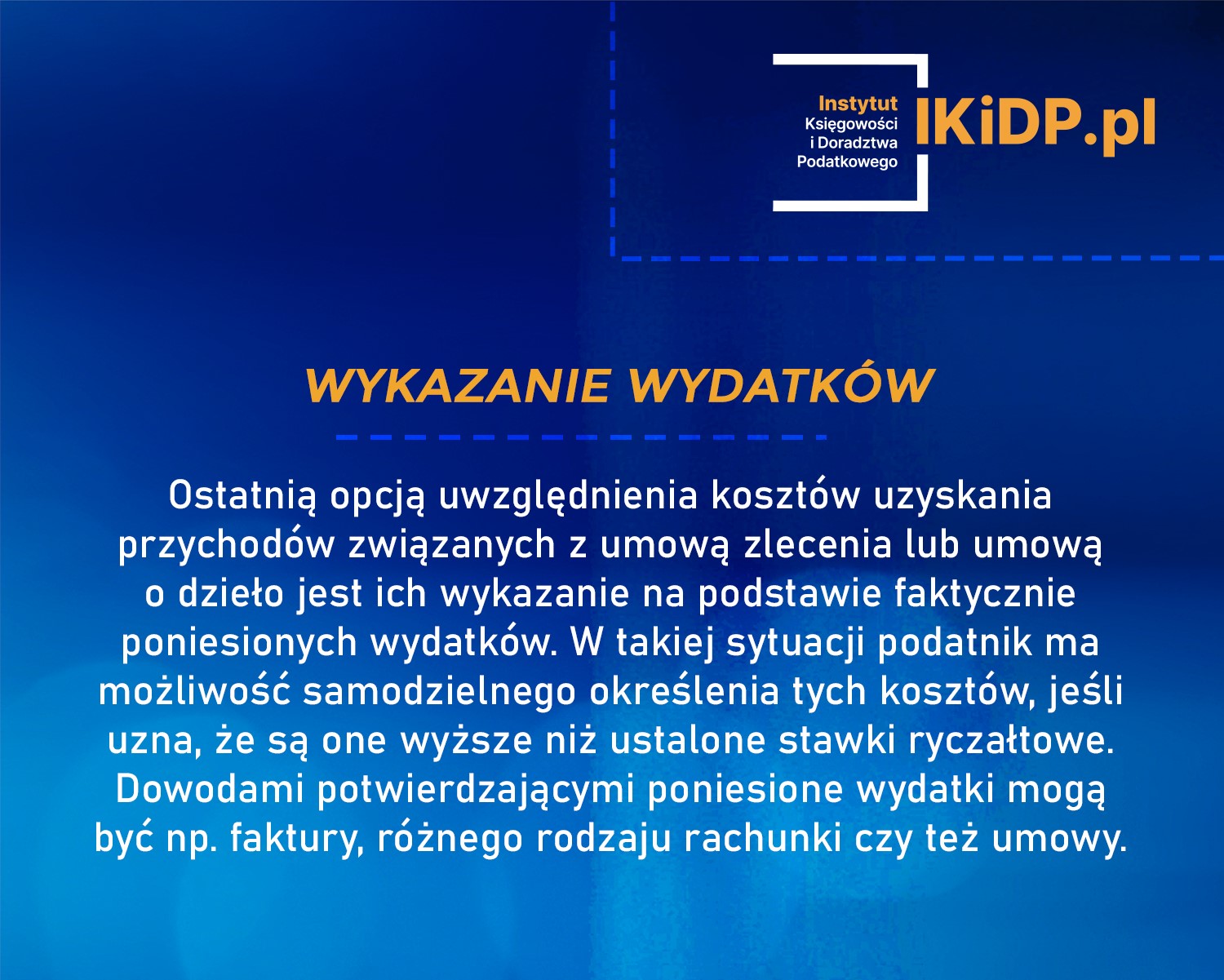 Trzeba wykazywać wydatki przy rozliczaniu kosztów uzyskania przychodów związanych z umową zlecenia czy umową o dzieło.