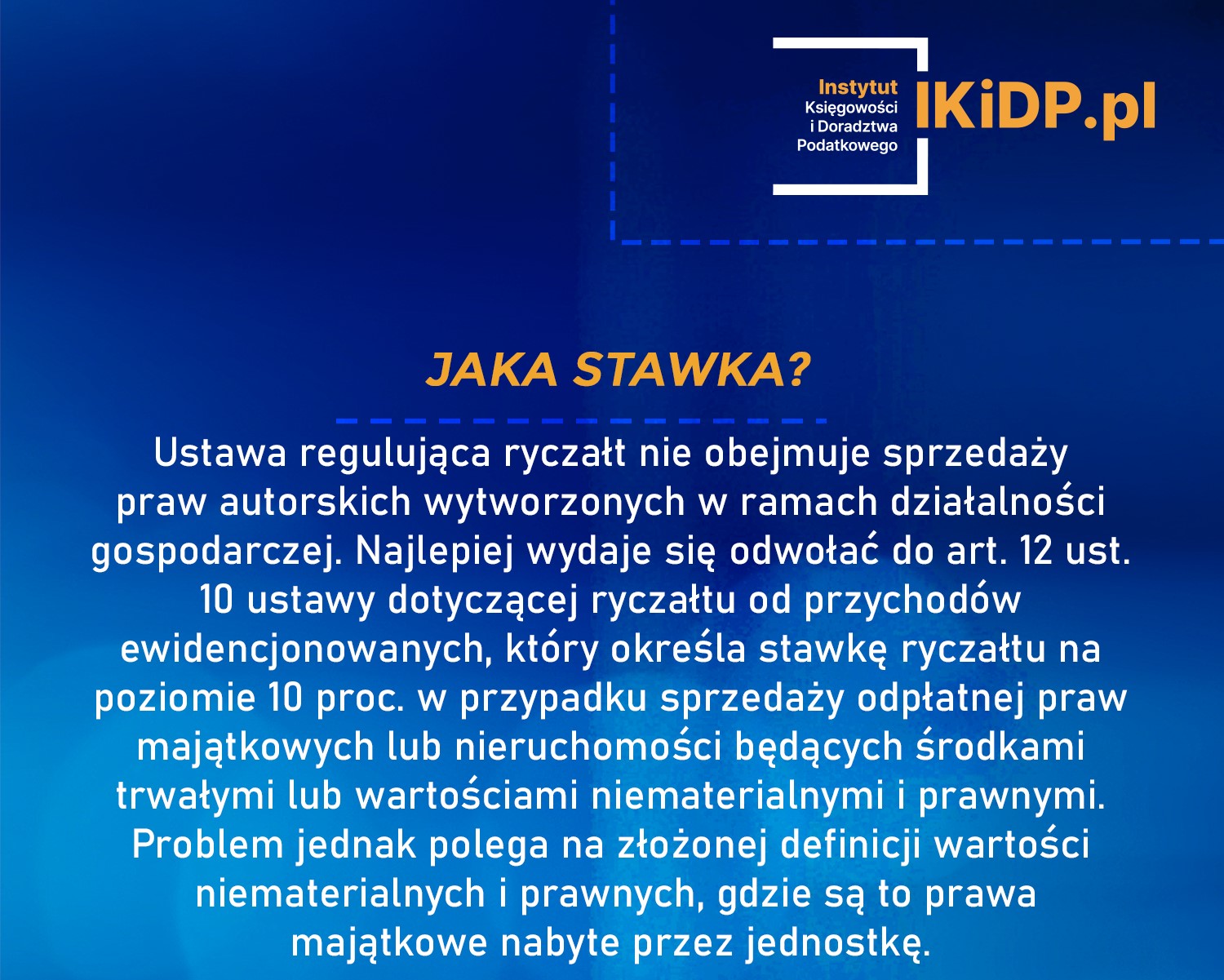 Pytanie o stawkę ryczałtu.