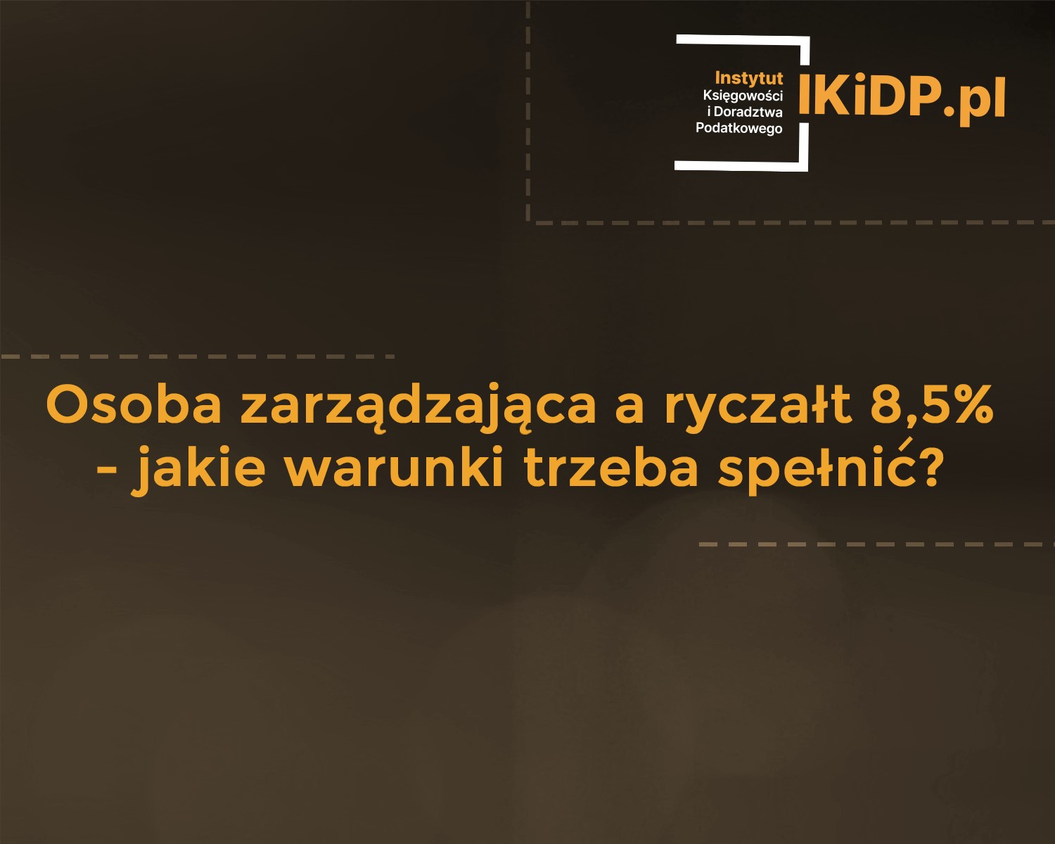 Pytani, o stawkę od przychodów ewidencjonowanych w wysokości 8,5% dla osoby zarządzającej.