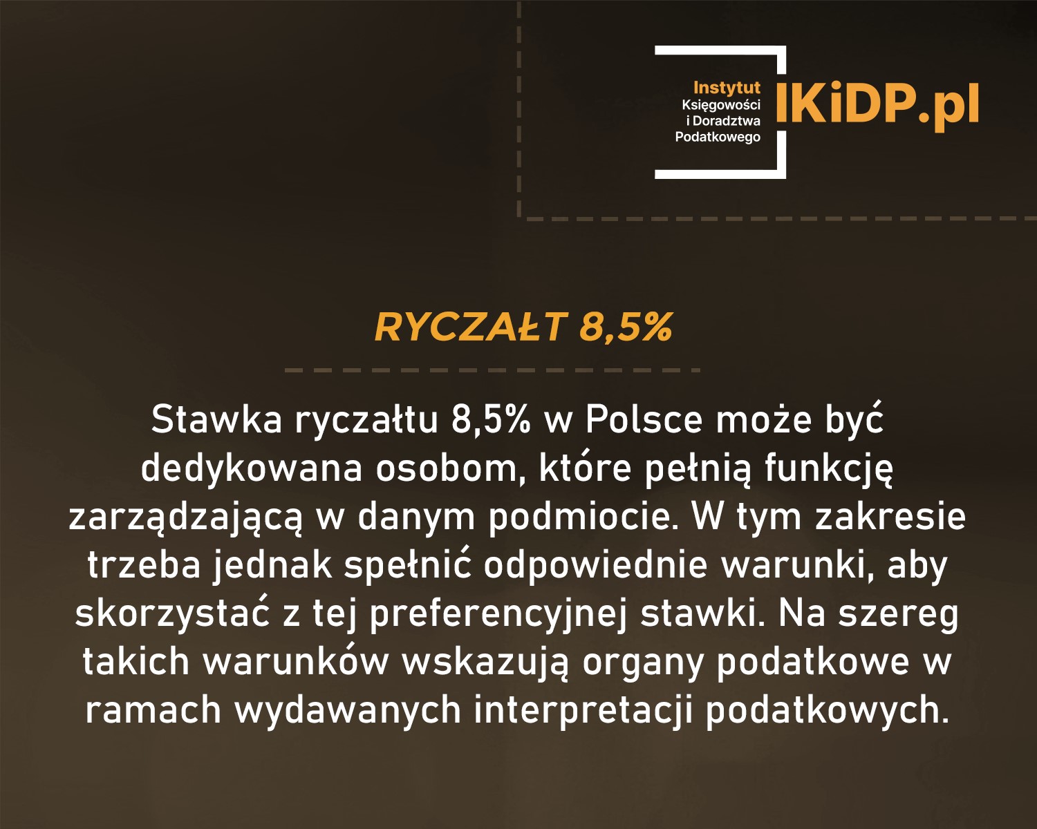 Problem z odpowiedzią na pytanie o stawkę od przychodów ewidencjonowanych w wysokości 8,5%.