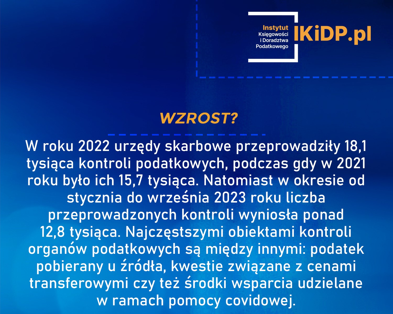 wpis_2024-04-28_34 Info, że jest wzrost kontroli podatkowych.