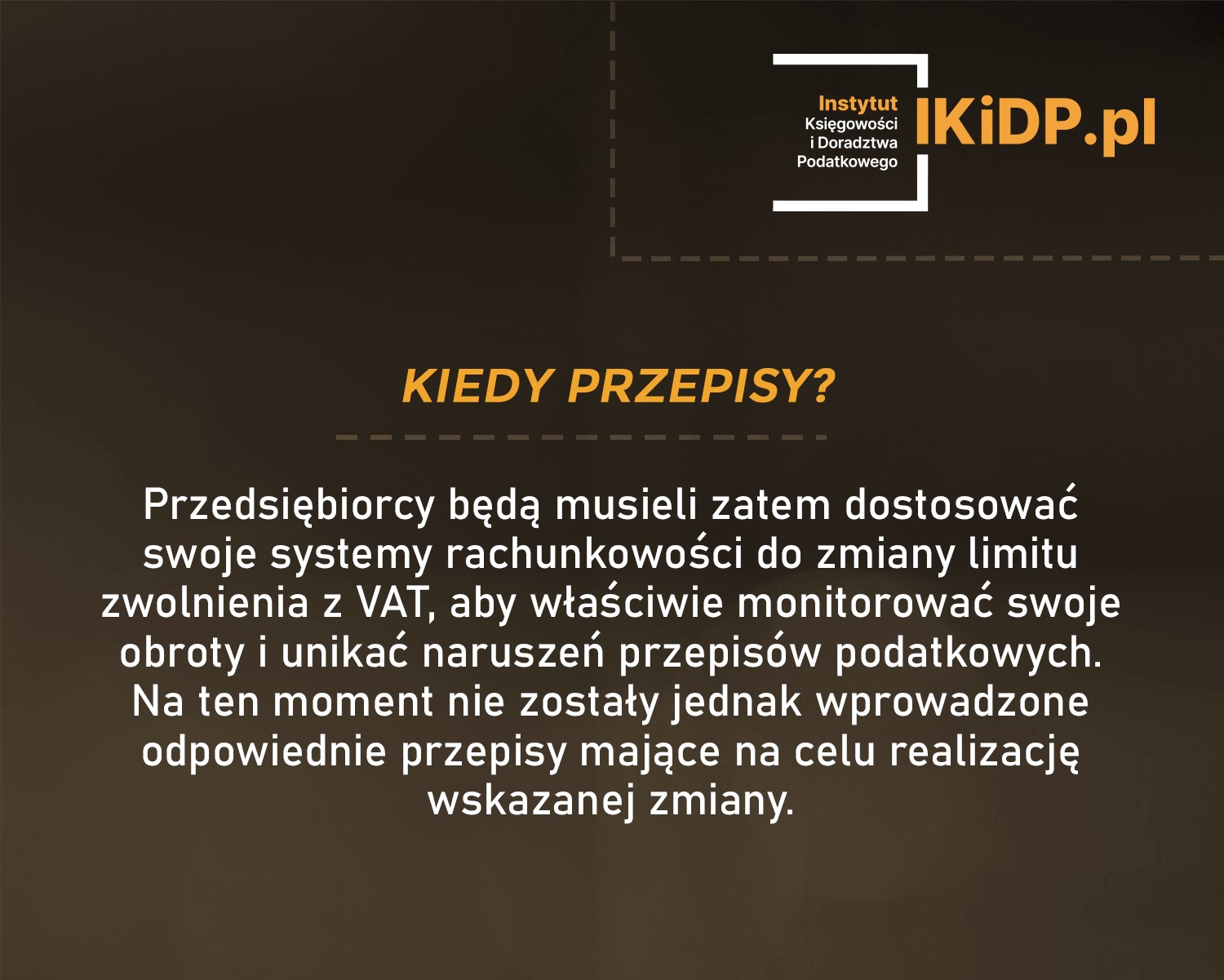 Pytanie o zmiany limitu zwolnienia VAT.