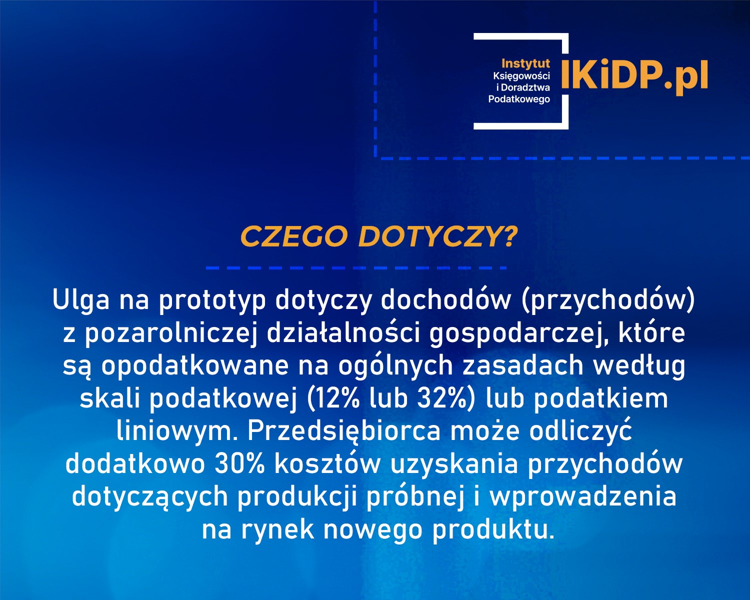 Wyjaśnienie, czego dotyczy ulga na prototyp.