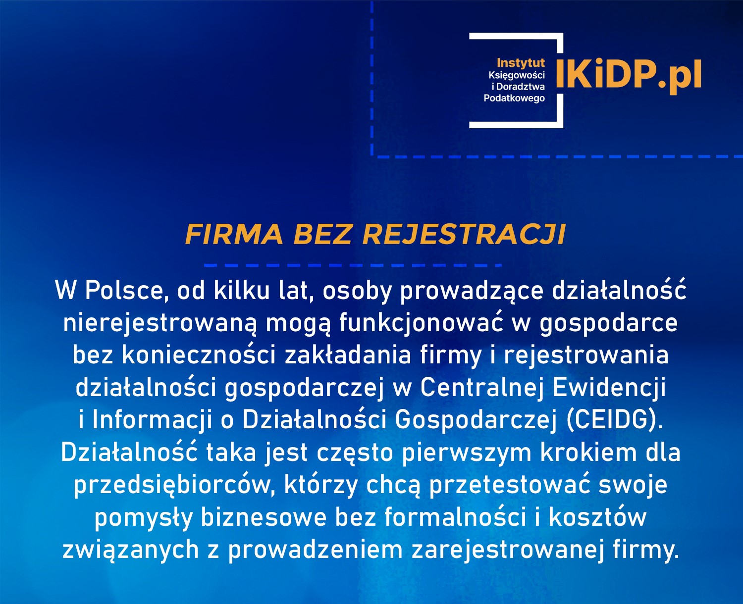 Firma bez rejestracji - jak to działa i dla kogo.