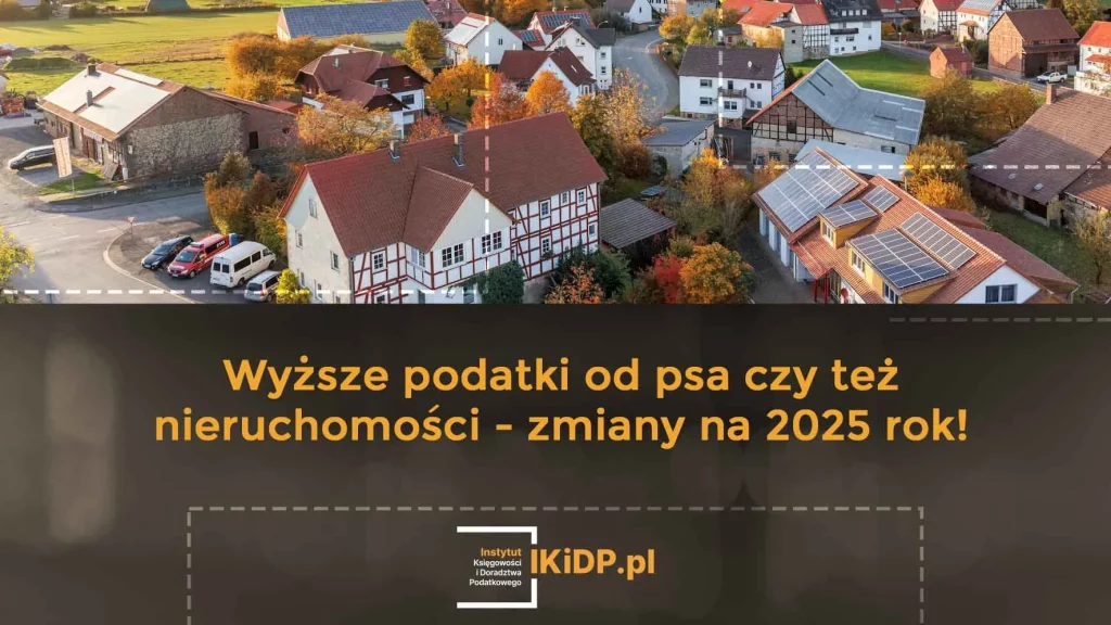 Zapowiedź, że będą wyższe podatki od psa czy też nieruchomości.