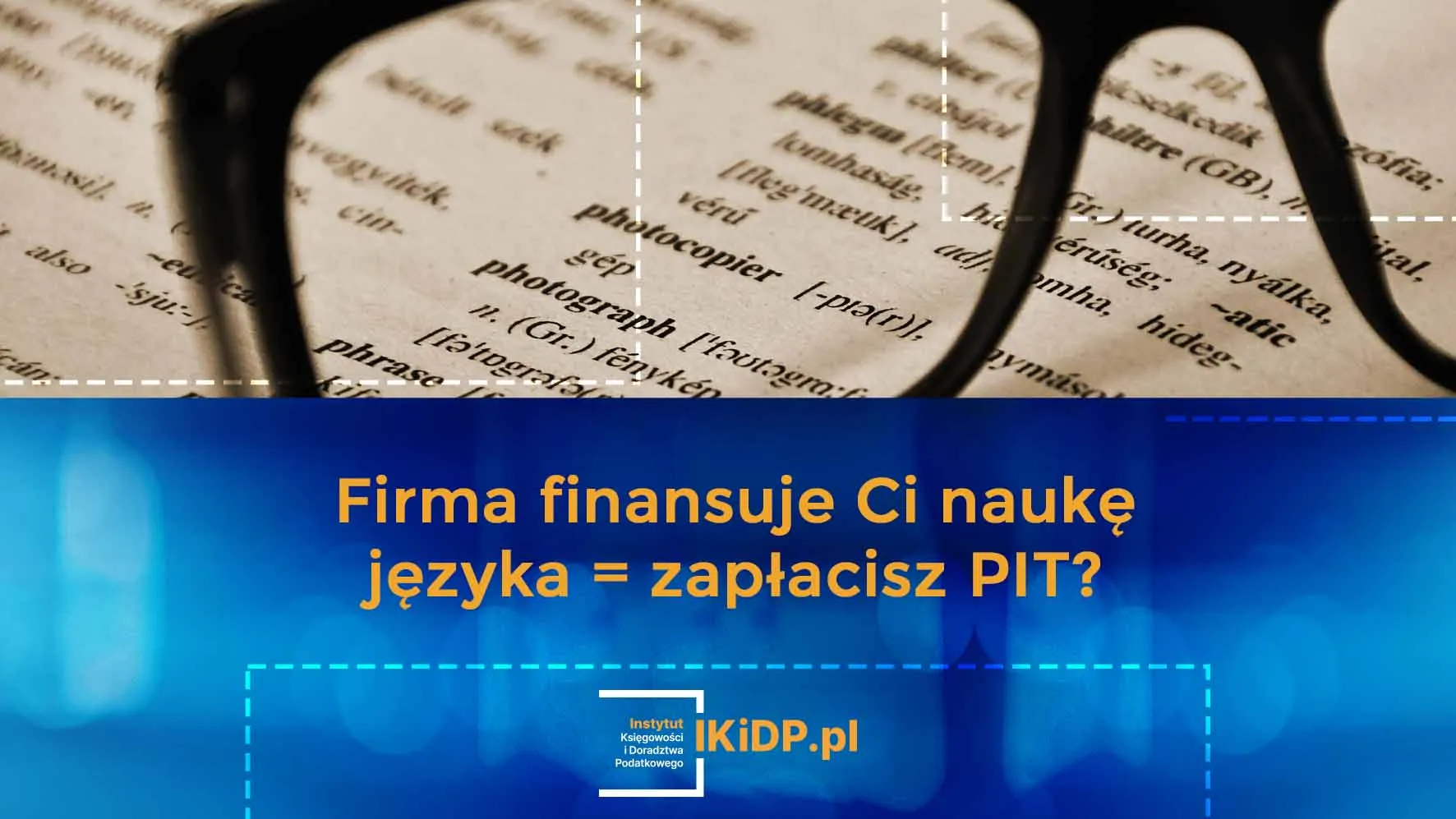 Podręcznik do nauki języka obcego sfinansowany przez pracodawcę dla pracownika.